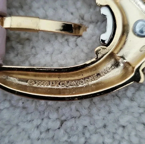 Vintage Liz Clairbone light  pink leather belt - Picture 5 of 8